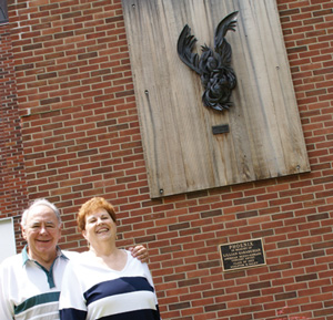 Pullanos with Sculpture on Mason Hall